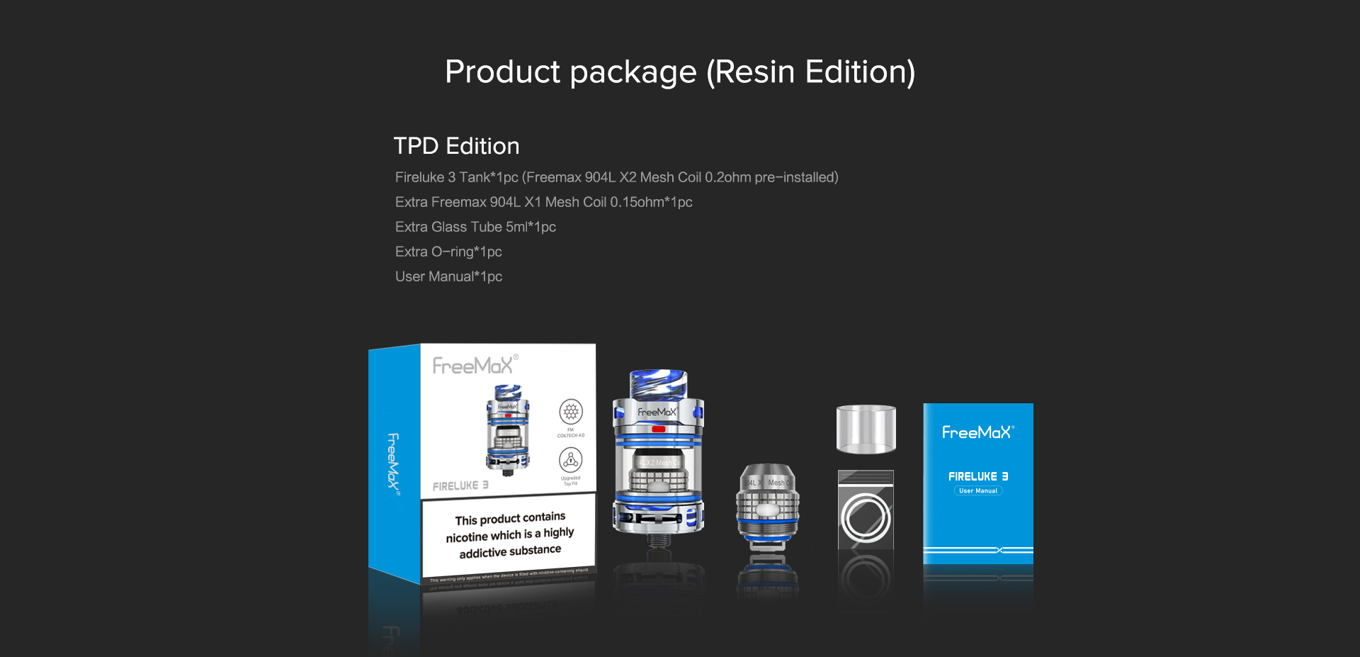 Fireluke 3 - Product package (Resin Edition) TPD Edition