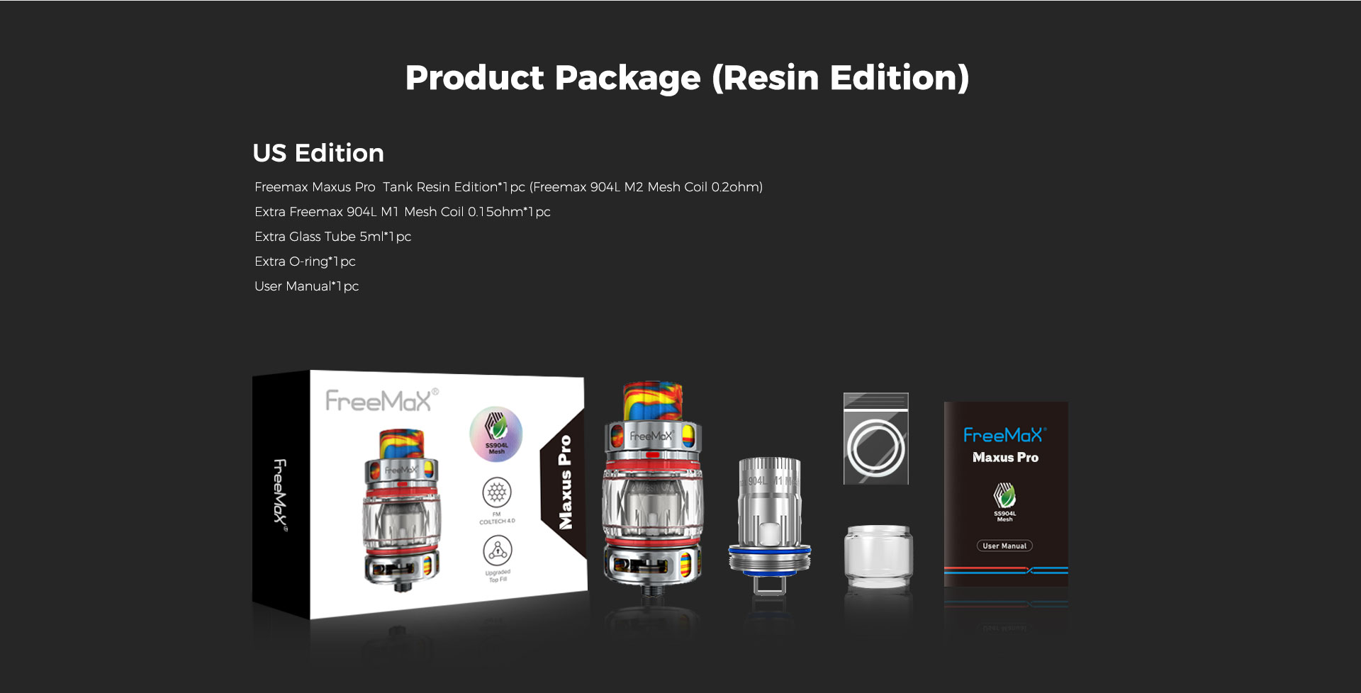 M Pro 2 Tank - Product Package(Resin Edition) US Edition