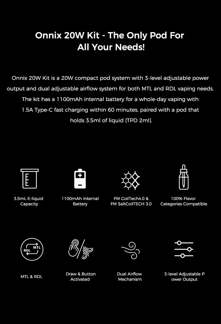 onnix 202 kit - the only pod for all your needs
