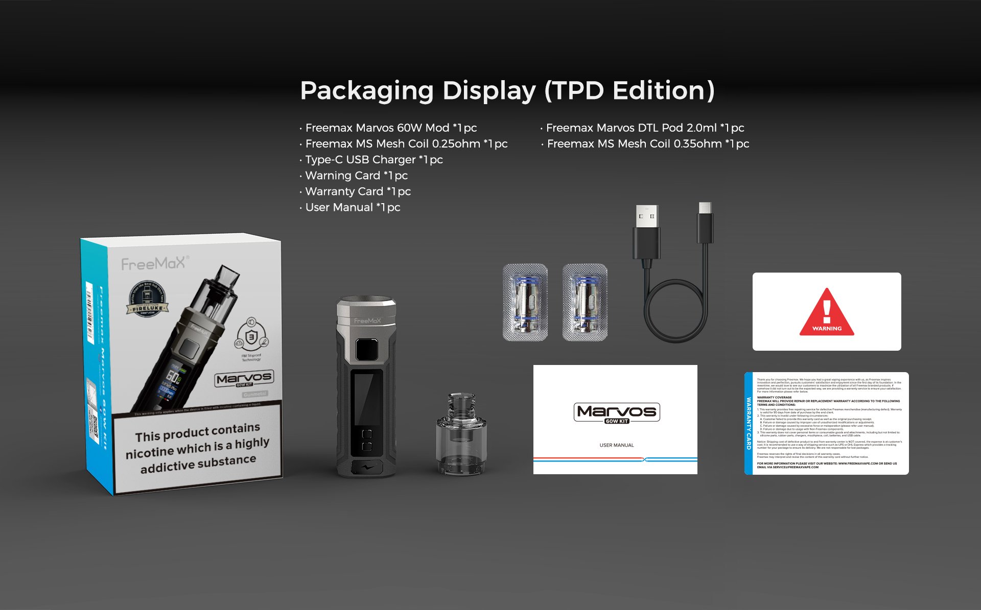 Marvos 60W Kit -packaging-display-tpd-edition